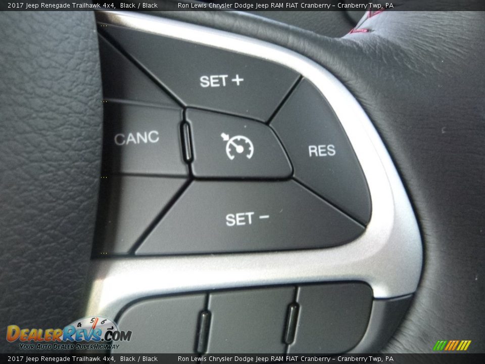 2017 Jeep Renegade Trailhawk 4x4 Black / Black Photo #19