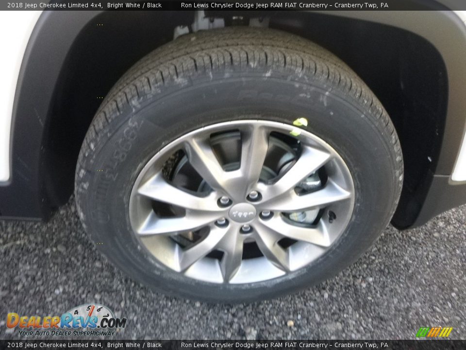 2018 Jeep Cherokee Limited 4x4 Bright White / Black Photo #9