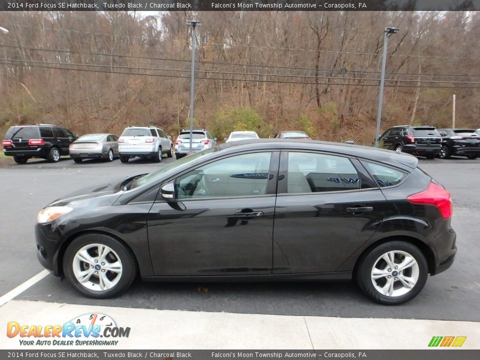 2014 Ford Focus SE Hatchback Tuxedo Black / Charcoal Black Photo #6