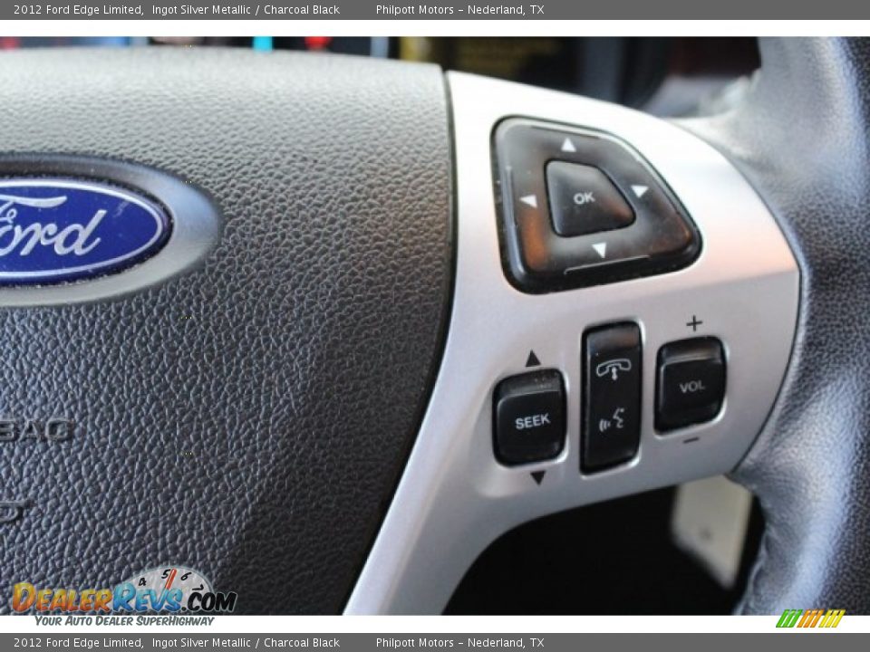 2012 Ford Edge Limited Ingot Silver Metallic / Charcoal Black Photo #19