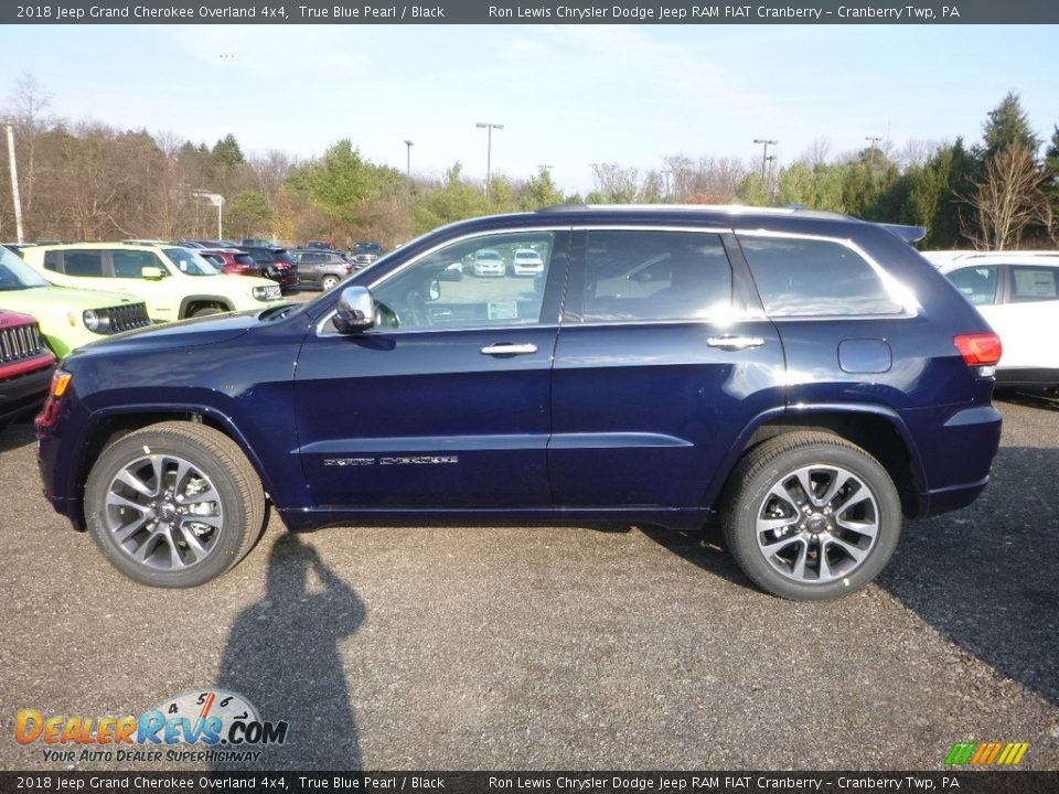 2018 Jeep Grand Cherokee Overland 4x4 True Blue Pearl / Black Photo #2