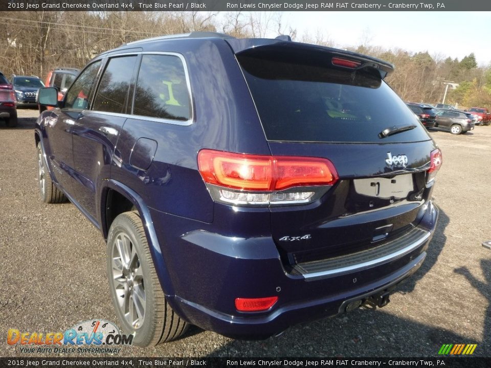 2018 Jeep Grand Cherokee Overland 4x4 True Blue Pearl / Black Photo #3