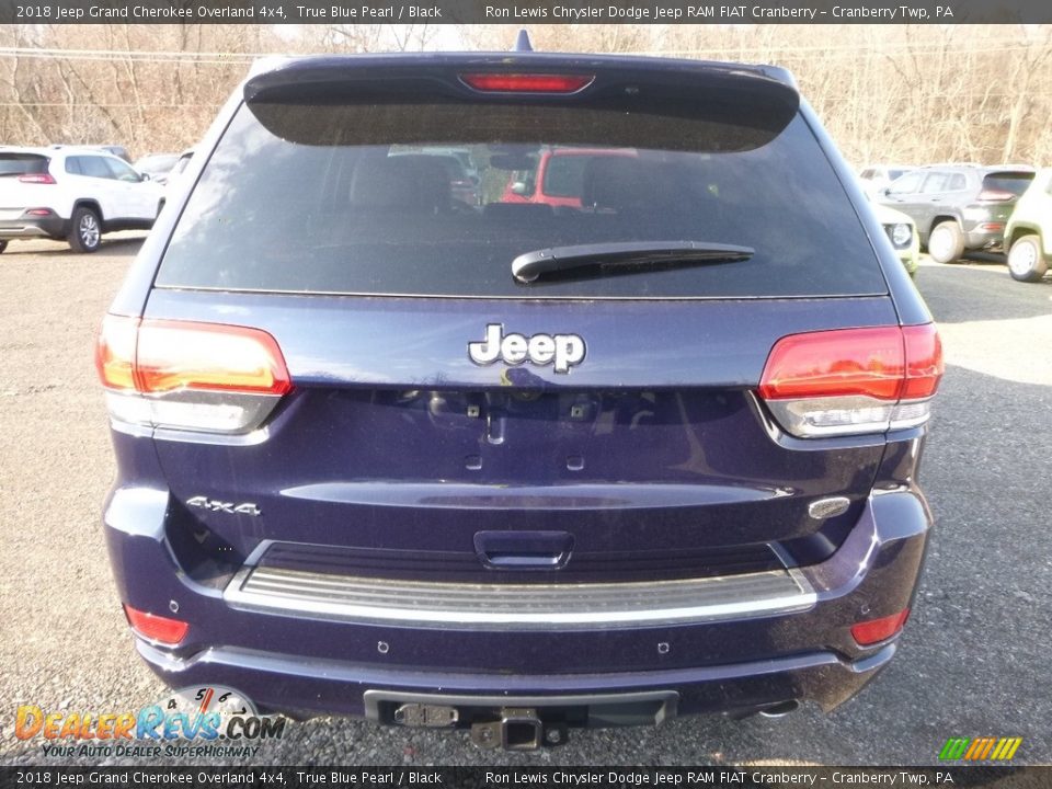2018 Jeep Grand Cherokee Overland 4x4 True Blue Pearl / Black Photo #4