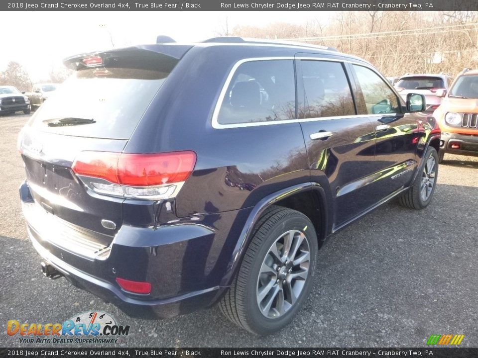 2018 Jeep Grand Cherokee Overland 4x4 True Blue Pearl / Black Photo #5