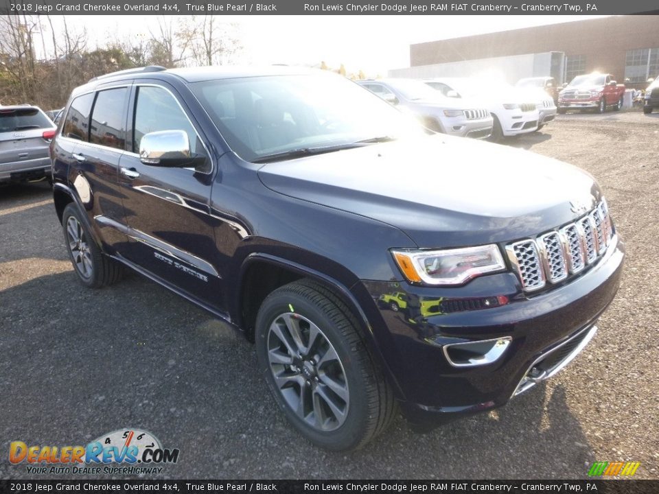 2018 Jeep Grand Cherokee Overland 4x4 True Blue Pearl / Black Photo #6
