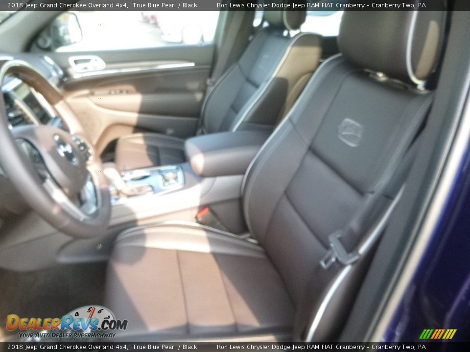 2018 Jeep Grand Cherokee Overland 4x4 True Blue Pearl / Black Photo #14