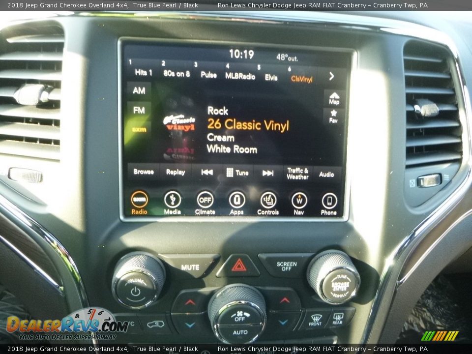 2018 Jeep Grand Cherokee Overland 4x4 True Blue Pearl / Black Photo #15