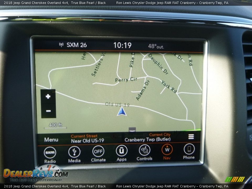 2018 Jeep Grand Cherokee Overland 4x4 True Blue Pearl / Black Photo #16