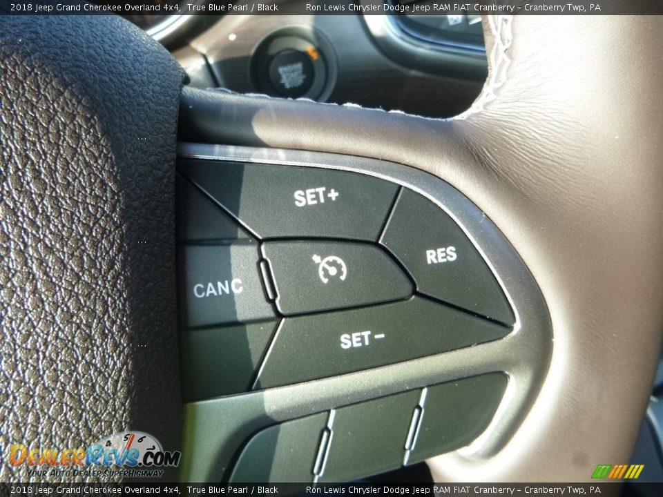 2018 Jeep Grand Cherokee Overland 4x4 True Blue Pearl / Black Photo #18