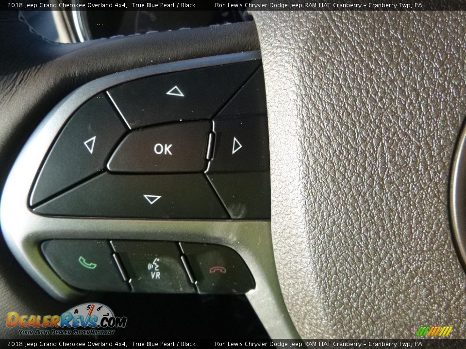 2018 Jeep Grand Cherokee Overland 4x4 True Blue Pearl / Black Photo #19