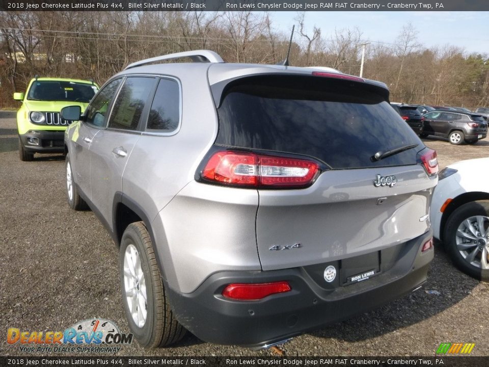2018 Jeep Cherokee Latitude Plus 4x4 Billet Silver Metallic / Black Photo #3