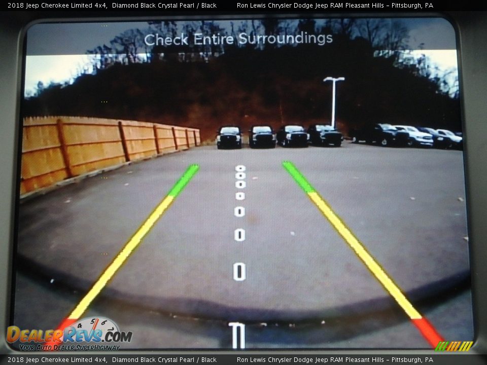 2018 Jeep Cherokee Limited 4x4 Diamond Black Crystal Pearl / Black Photo #18