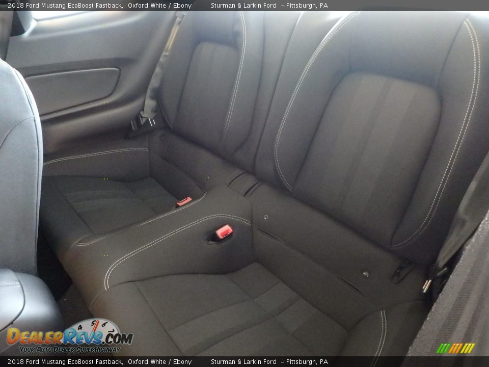 2018 Ford Mustang EcoBoost Fastback Oxford White / Ebony Photo #7