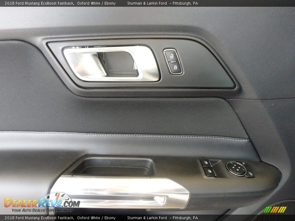 2018 Ford Mustang EcoBoost Fastback Oxford White / Ebony Photo #9