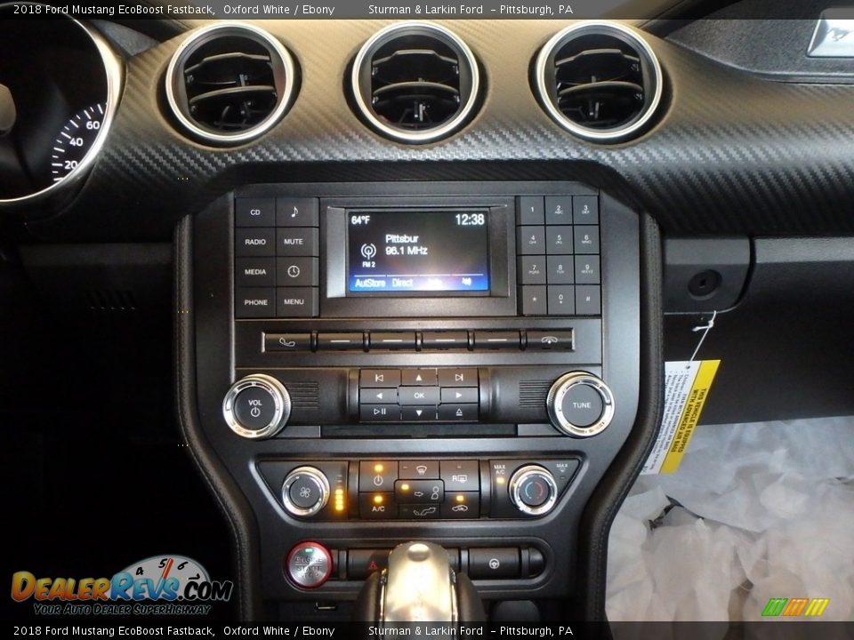 2018 Ford Mustang EcoBoost Fastback Oxford White / Ebony Photo #11