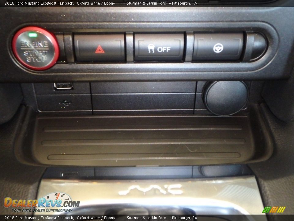 2018 Ford Mustang EcoBoost Fastback Oxford White / Ebony Photo #13