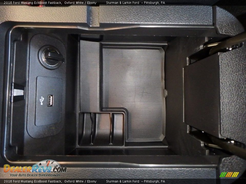 2018 Ford Mustang EcoBoost Fastback Oxford White / Ebony Photo #14