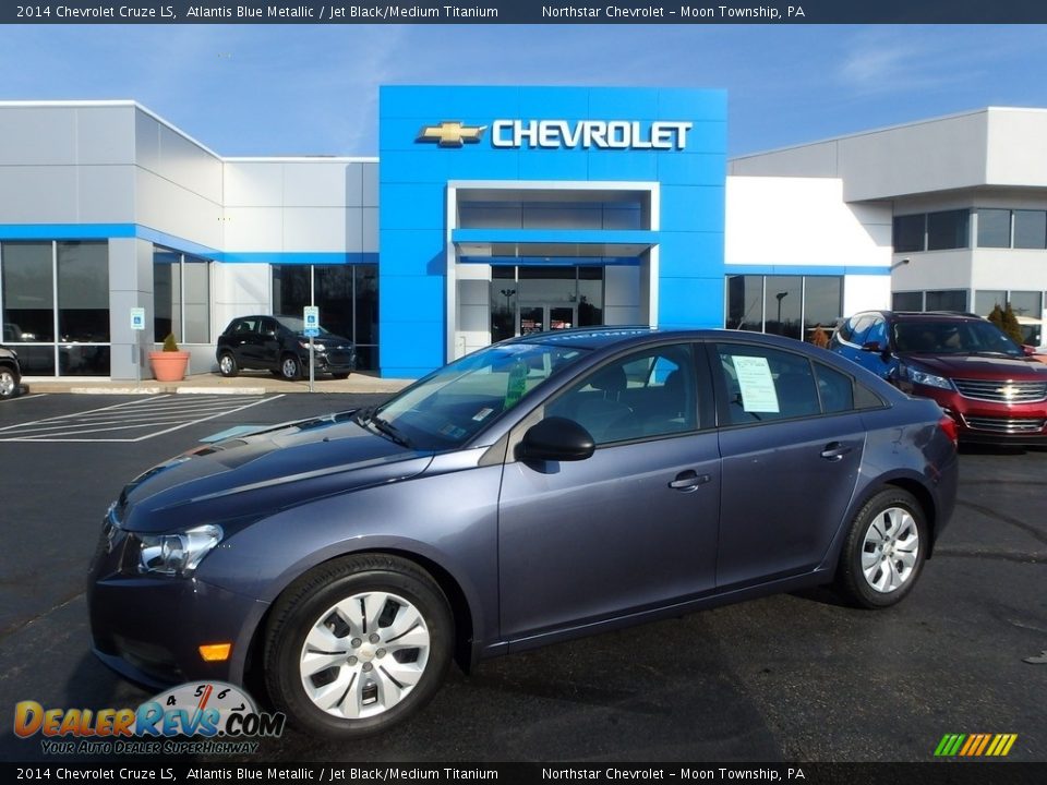 2014 Chevrolet Cruze LS Atlantis Blue Metallic / Jet Black/Medium Titanium Photo #1