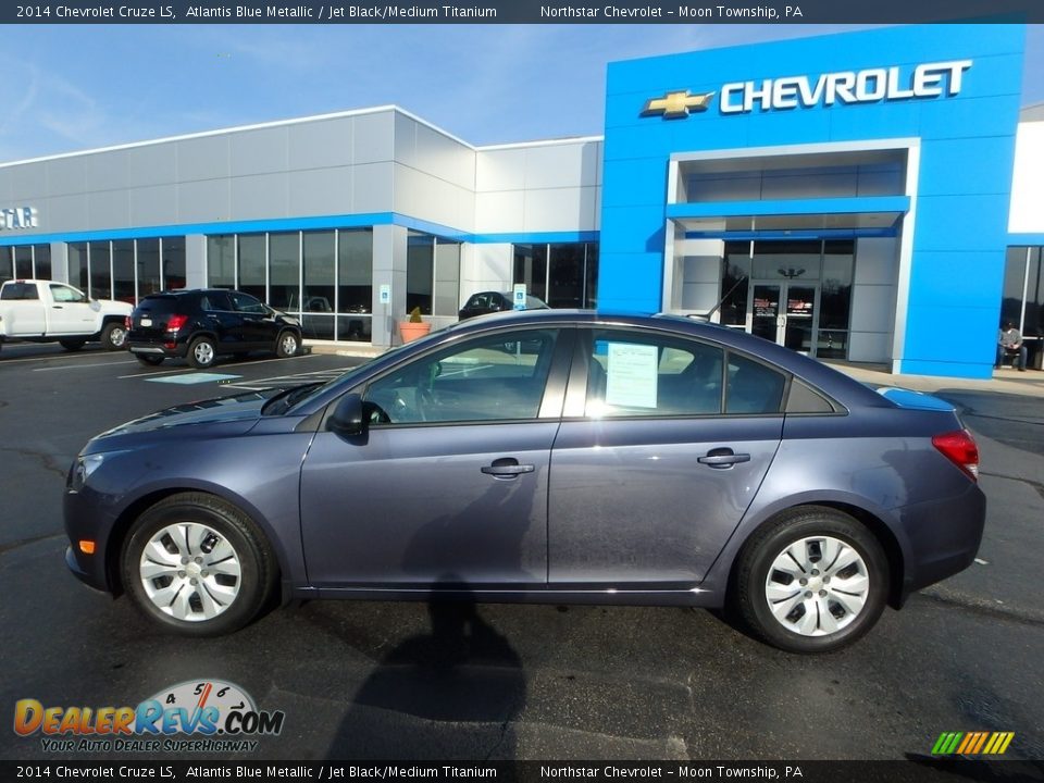 2014 Chevrolet Cruze LS Atlantis Blue Metallic / Jet Black/Medium Titanium Photo #3