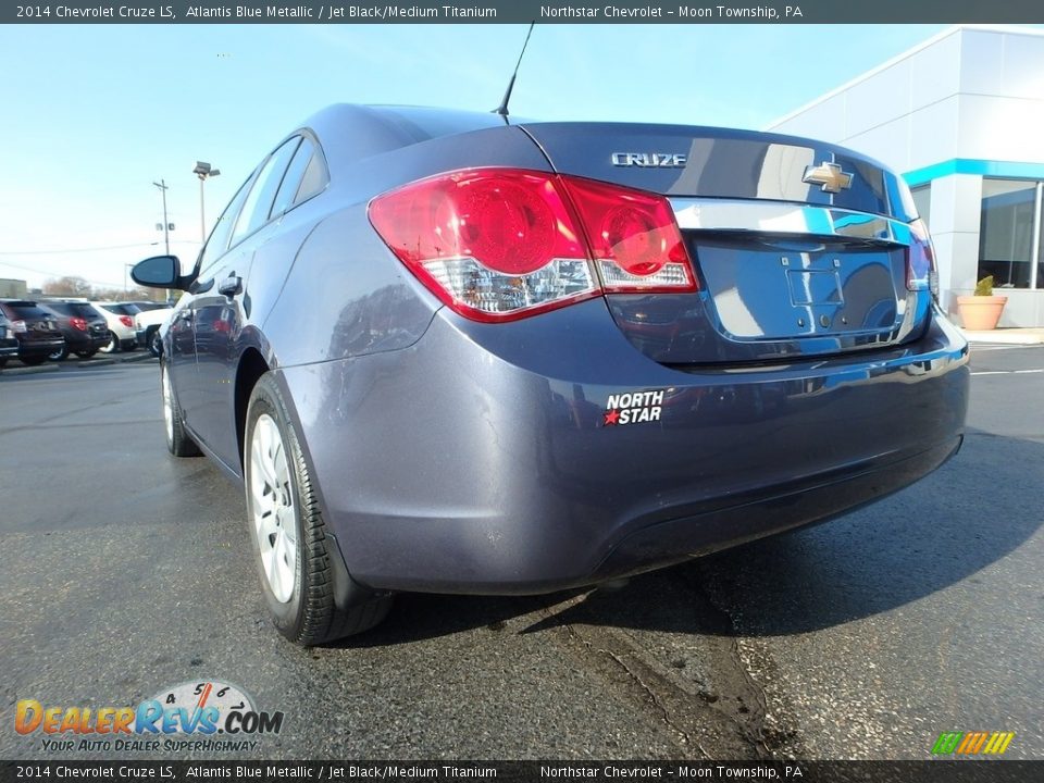 2014 Chevrolet Cruze LS Atlantis Blue Metallic / Jet Black/Medium Titanium Photo #5