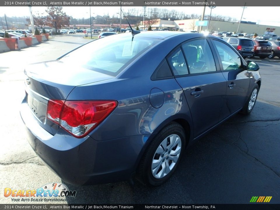2014 Chevrolet Cruze LS Atlantis Blue Metallic / Jet Black/Medium Titanium Photo #8
