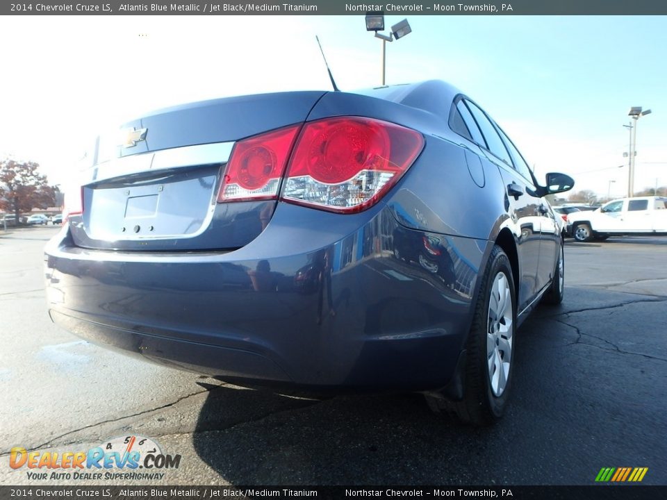 2014 Chevrolet Cruze LS Atlantis Blue Metallic / Jet Black/Medium Titanium Photo #9