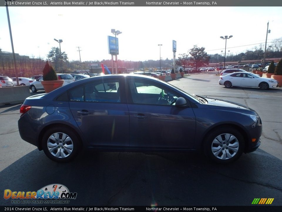 2014 Chevrolet Cruze LS Atlantis Blue Metallic / Jet Black/Medium Titanium Photo #10