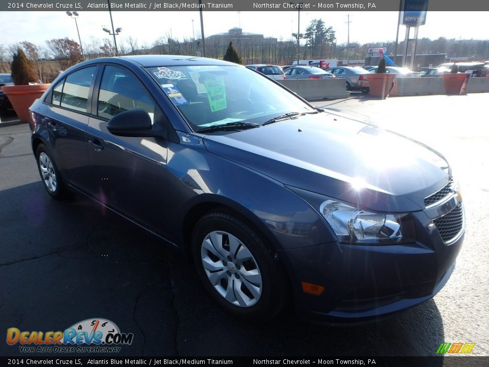 2014 Chevrolet Cruze LS Atlantis Blue Metallic / Jet Black/Medium Titanium Photo #11