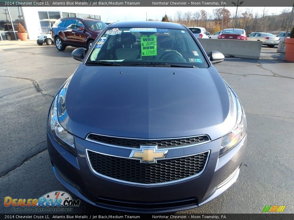 2014 Chevrolet Cruze LS Atlantis Blue Metallic / Jet Black/Medium Titanium Photo #13