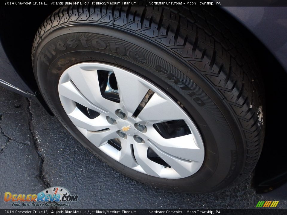 2014 Chevrolet Cruze LS Atlantis Blue Metallic / Jet Black/Medium Titanium Photo #14