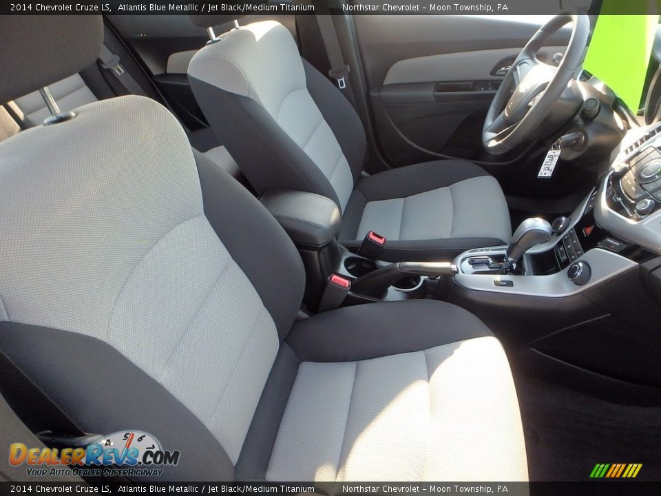 2014 Chevrolet Cruze LS Atlantis Blue Metallic / Jet Black/Medium Titanium Photo #15