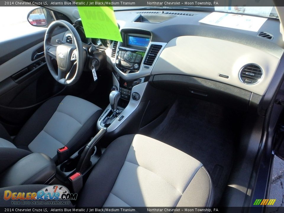 2014 Chevrolet Cruze LS Atlantis Blue Metallic / Jet Black/Medium Titanium Photo #16