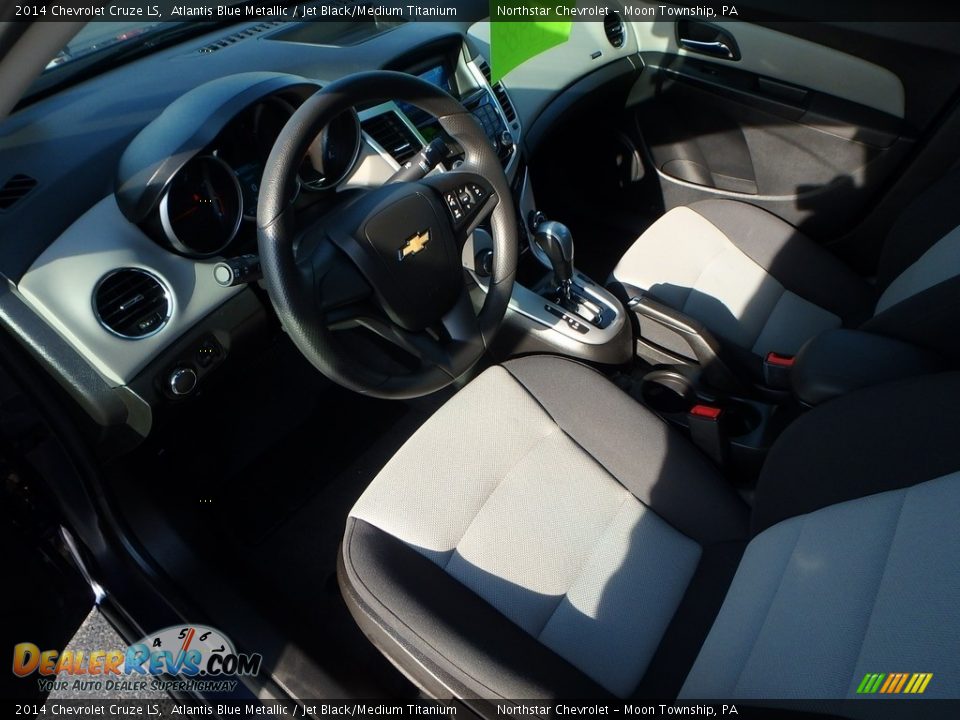 2014 Chevrolet Cruze LS Atlantis Blue Metallic / Jet Black/Medium Titanium Photo #25