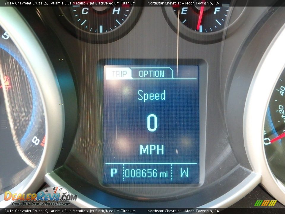 2014 Chevrolet Cruze LS Atlantis Blue Metallic / Jet Black/Medium Titanium Photo #30