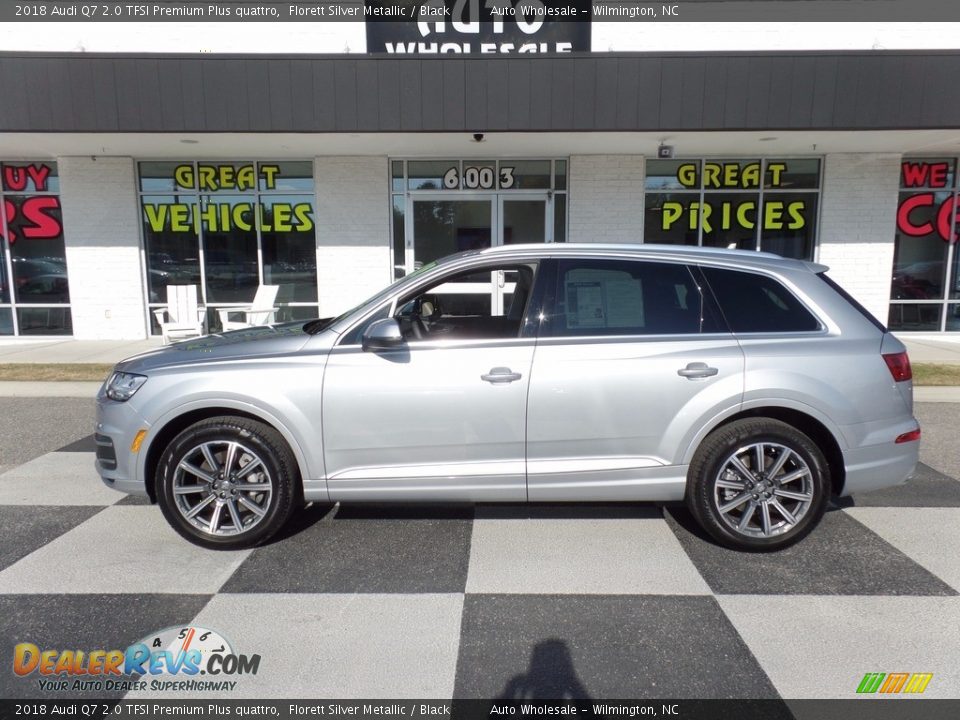 2018 Audi Q7 2.0 TFSI Premium Plus quattro Florett Silver Metallic / Black Photo #1