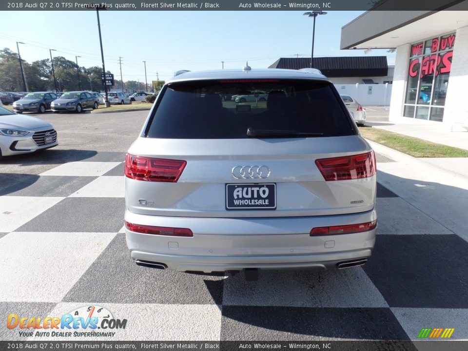 2018 Audi Q7 2.0 TFSI Premium Plus quattro Florett Silver Metallic / Black Photo #4