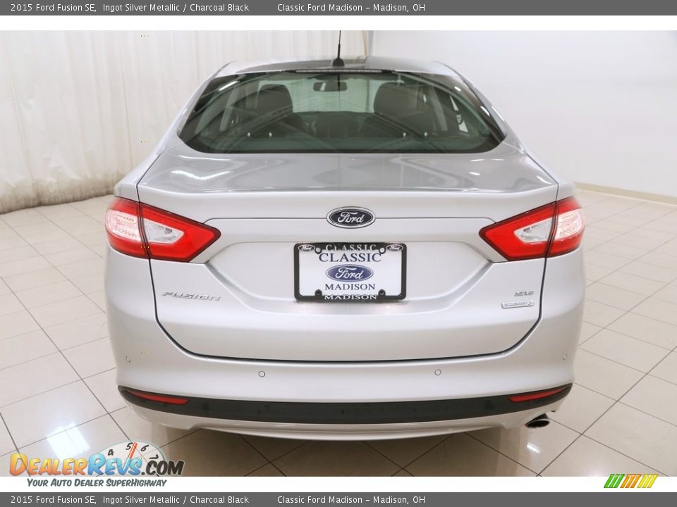 2015 Ford Fusion SE Ingot Silver Metallic / Charcoal Black Photo #15