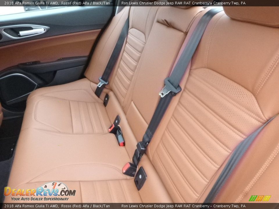 Rear Seat of 2018 Alfa Romeo Giulia Ti AWD Photo #18