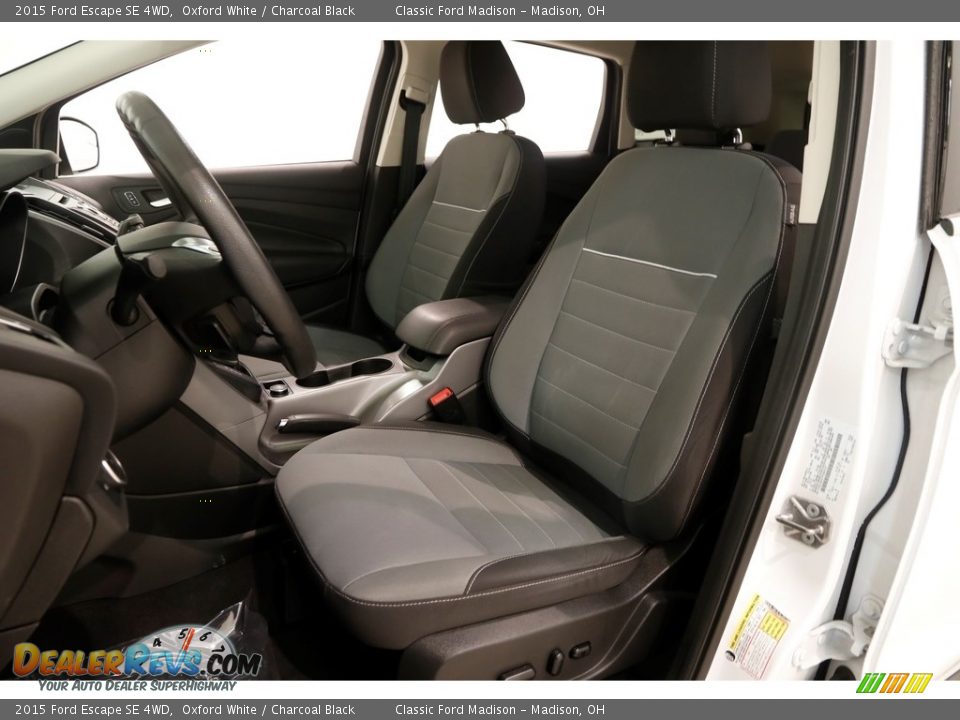 2015 Ford Escape SE 4WD Oxford White / Charcoal Black Photo #5