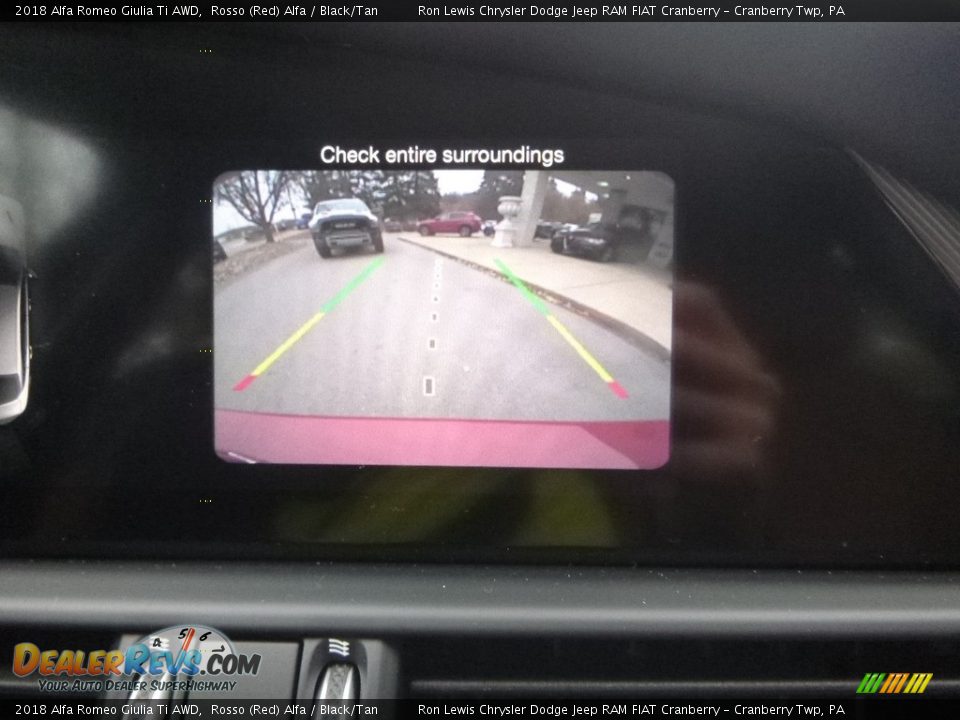 2018 Alfa Romeo Giulia Ti AWD Rosso (Red) Alfa / Black/Tan Photo #26