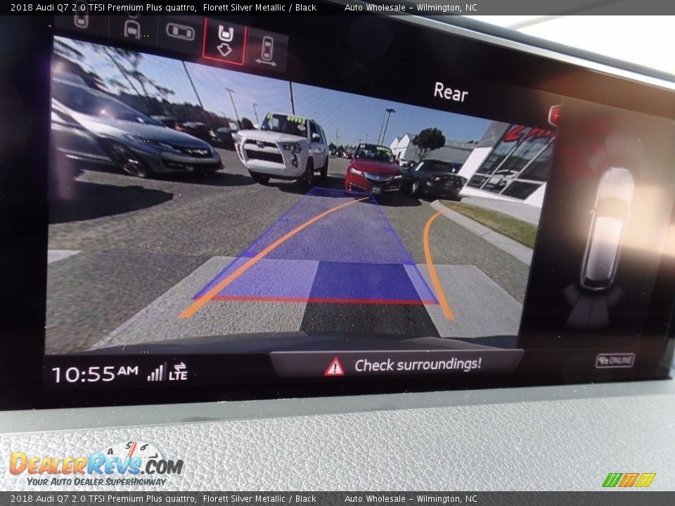 2018 Audi Q7 2.0 TFSI Premium Plus quattro Florett Silver Metallic / Black Photo #18