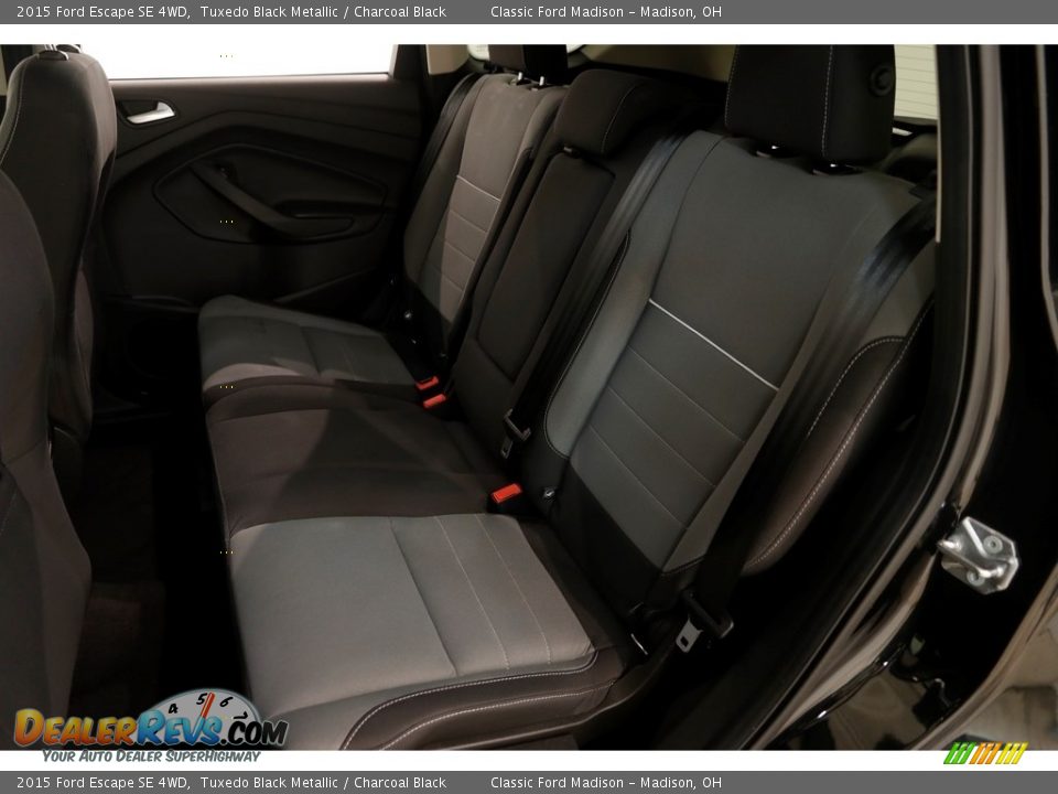 2015 Ford Escape SE 4WD Tuxedo Black Metallic / Charcoal Black Photo #14