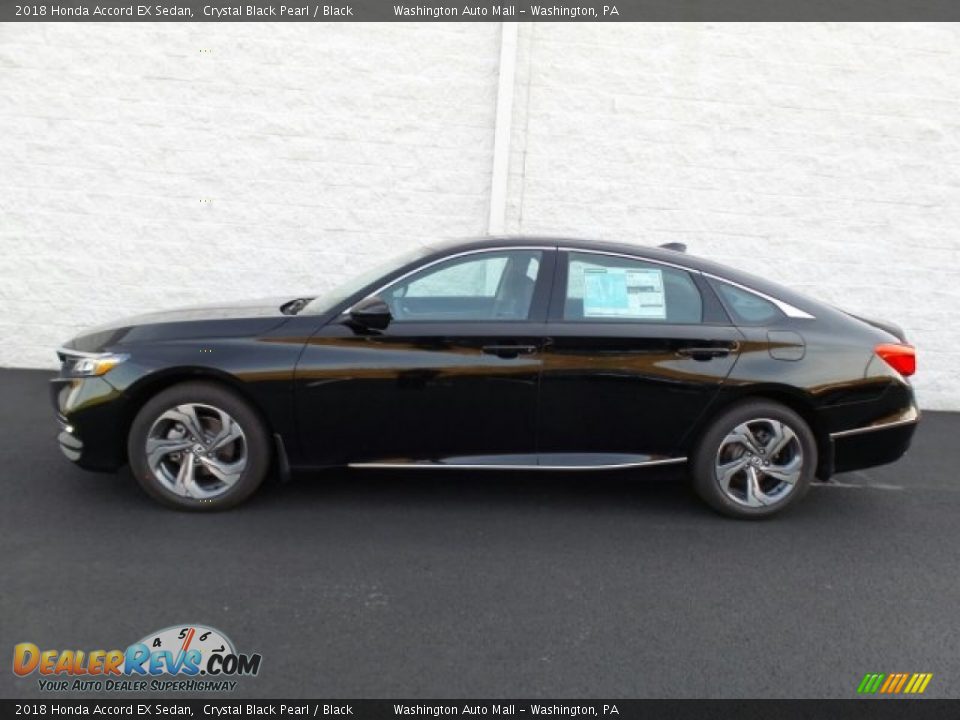 2018 Honda Accord EX Sedan Crystal Black Pearl / Black Photo #6