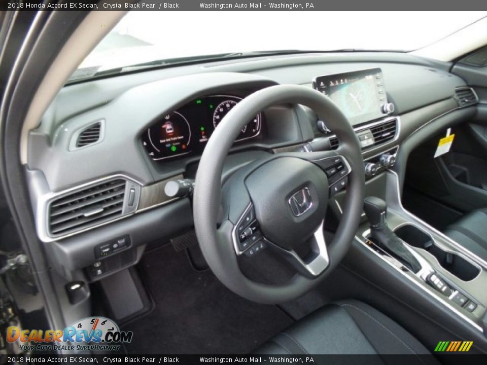 2018 Honda Accord EX Sedan Crystal Black Pearl / Black Photo #8