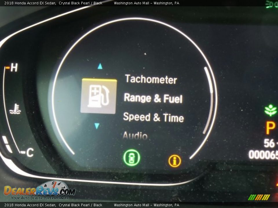 2018 Honda Accord EX Sedan Crystal Black Pearl / Black Photo #14
