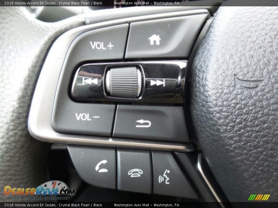 2018 Honda Accord EX Sedan Crystal Black Pearl / Black Photo #18