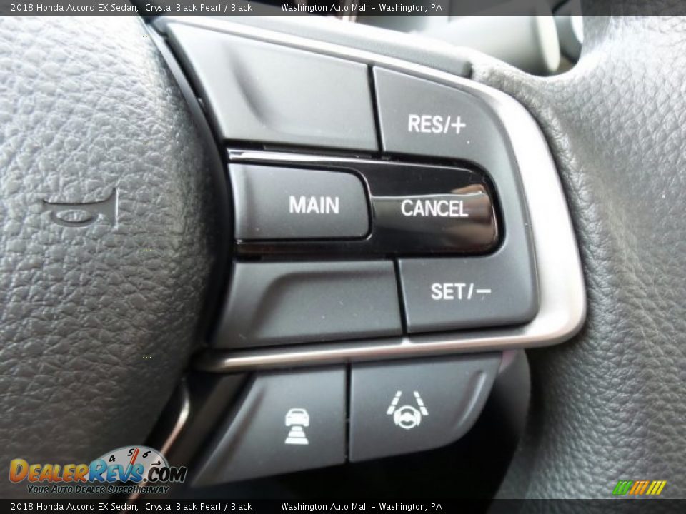 2018 Honda Accord EX Sedan Crystal Black Pearl / Black Photo #21