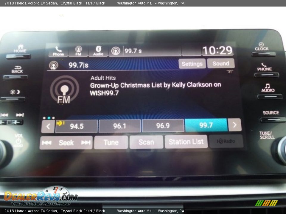2018 Honda Accord EX Sedan Crystal Black Pearl / Black Photo #24