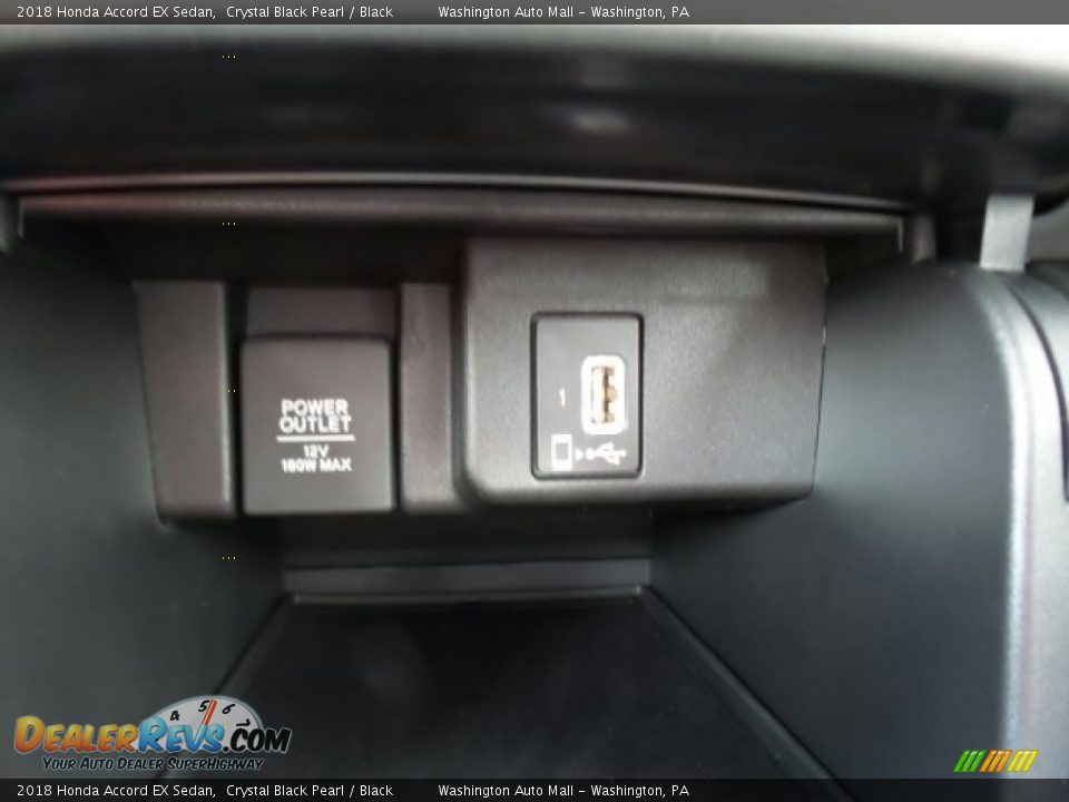 2018 Honda Accord EX Sedan Crystal Black Pearl / Black Photo #26