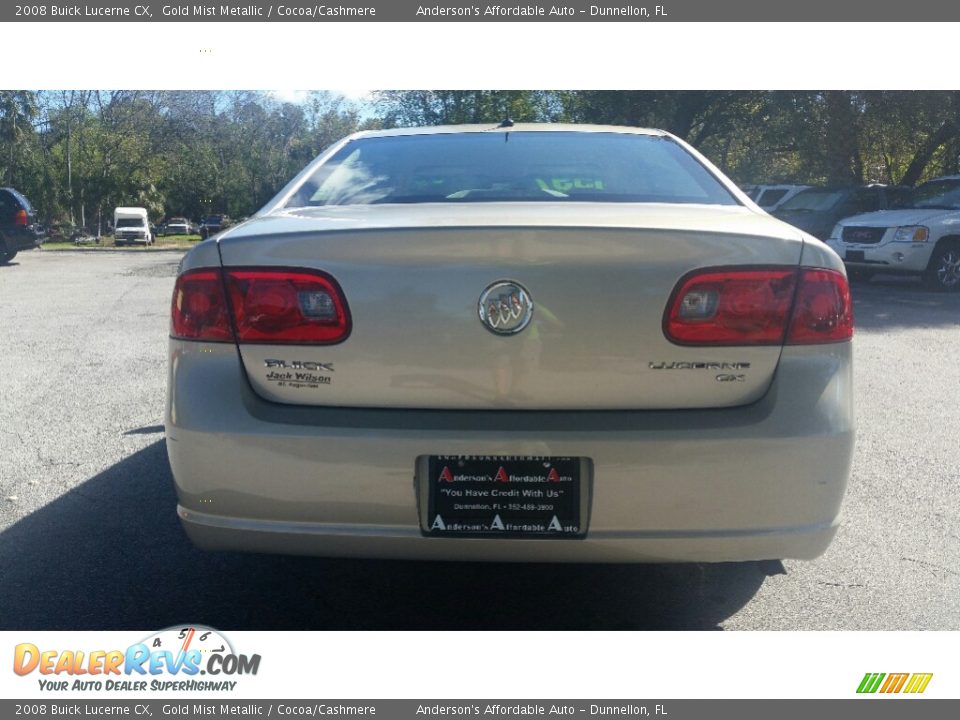 2008 Buick Lucerne CX Gold Mist Metallic / Cocoa/Cashmere Photo #4